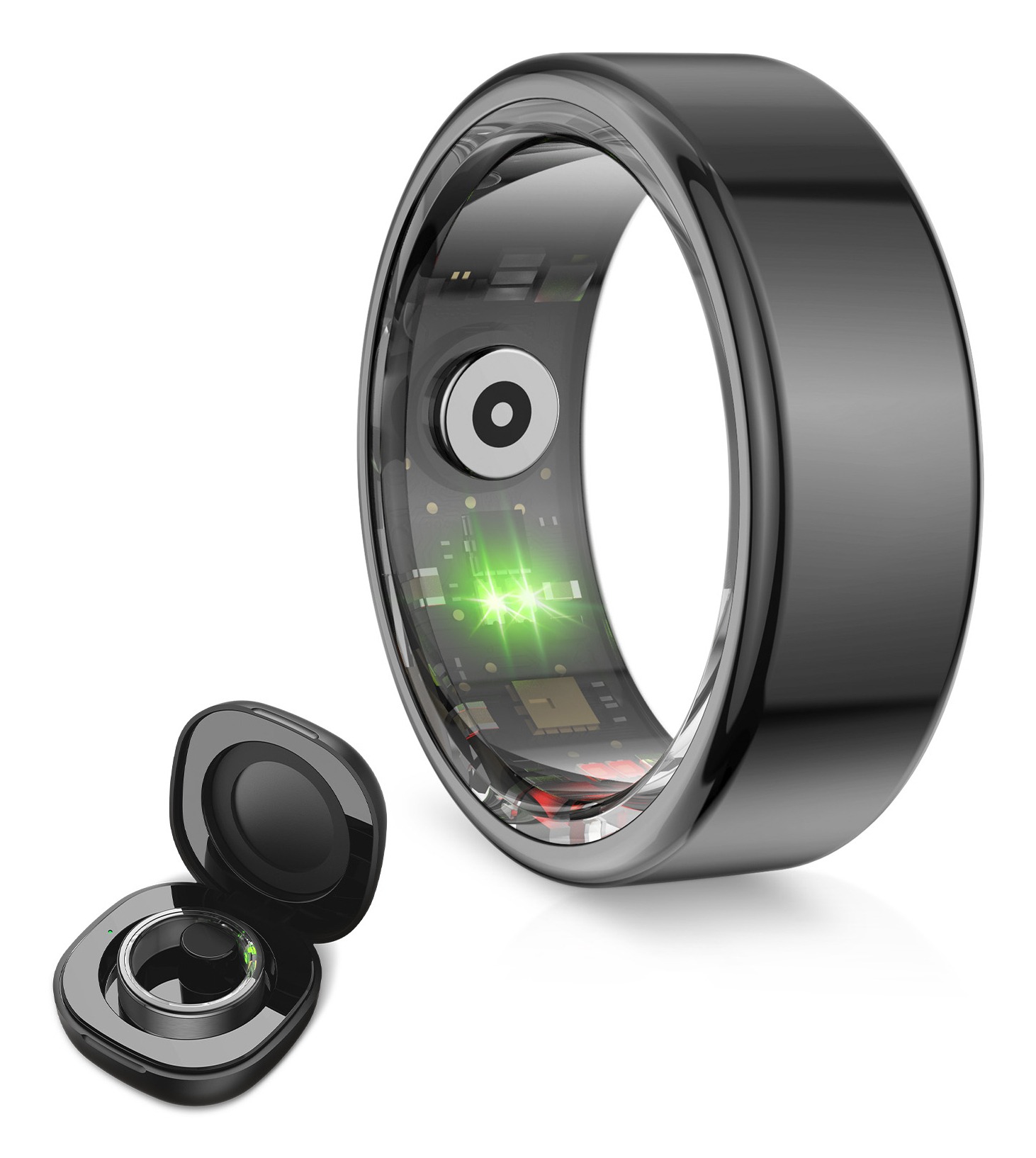 ANILLO SMARTRING KSIX NEGRO / M / TALLA 10