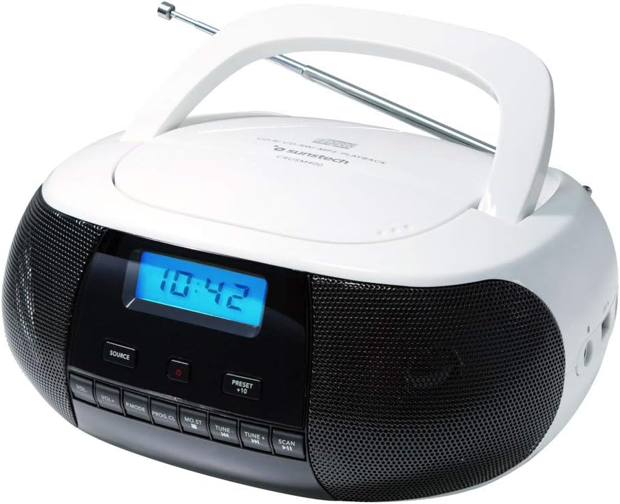 RADIO CD SUNSTECH CRUSM400WT BLANCA