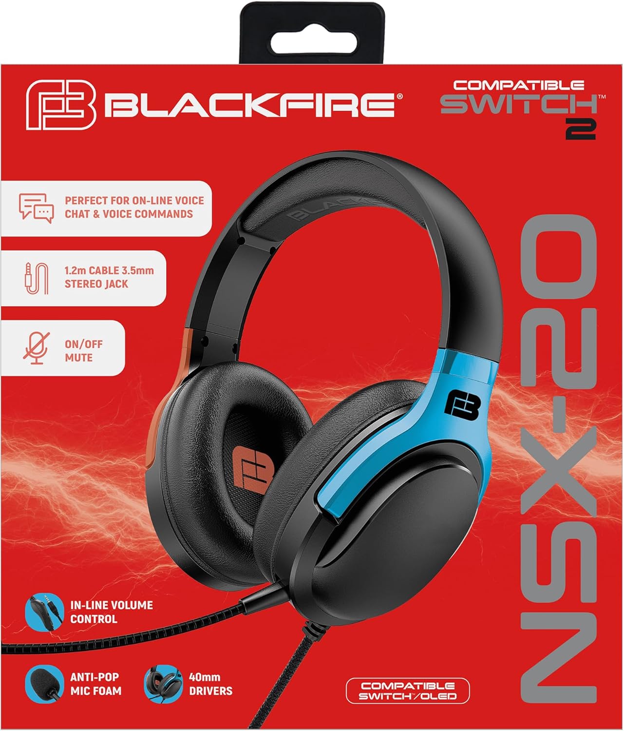 AURICULARES BLACKFIRE NSX-20 NINTENDO SWITCH 1 Y 2