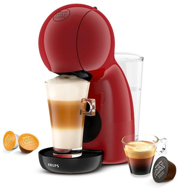 CAFETERA KRUPS PICCOLO XS RED CAPSULAS DOLCE GUSTO