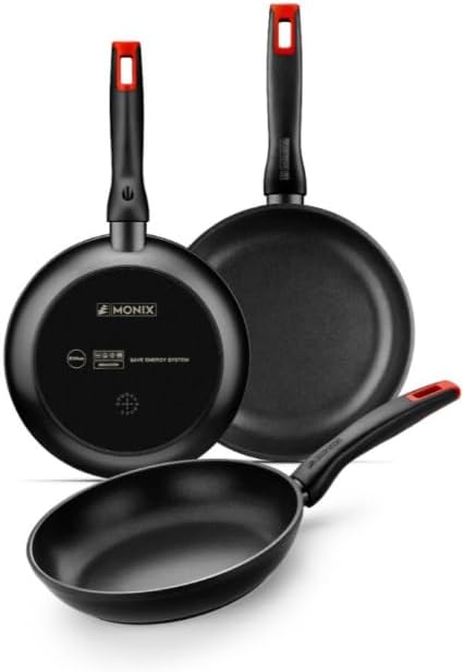 SET DE 3 SARTENES MONIX 18-22-26 CM. HNOS. TORRES