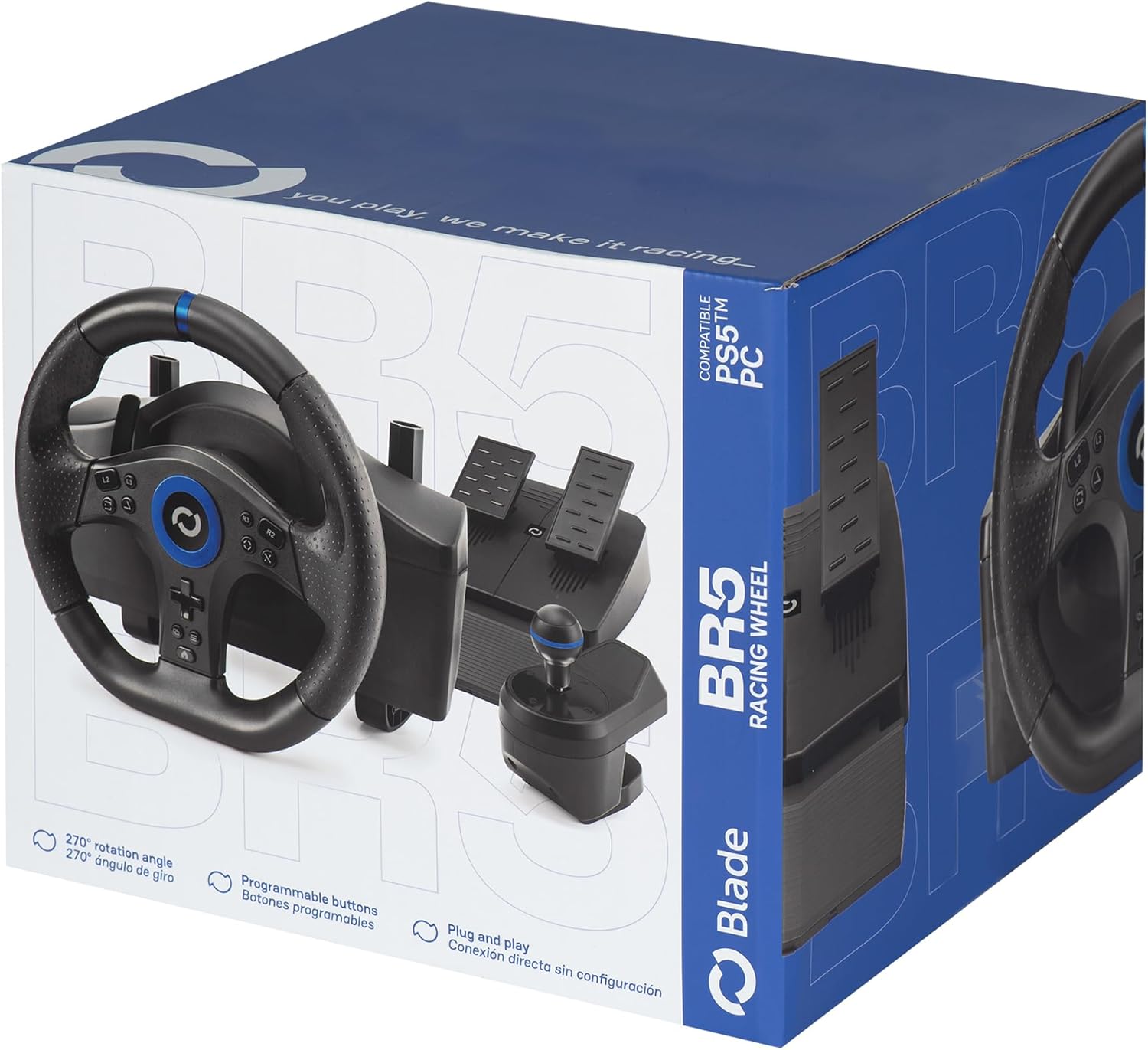 VOLANTE BLADE BR5 RACING WHEEL PS5-PC
