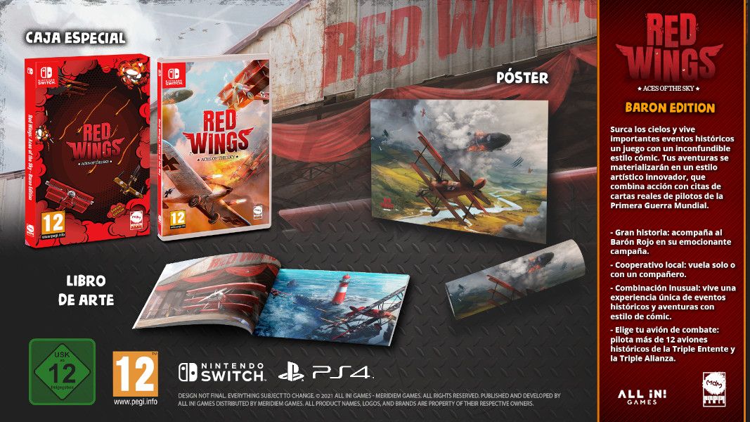 SWITCH RED WINGS: ACES OF THE SKY - BARON EDITION