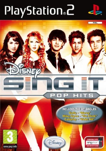 PS2 DISNEY SING IT POP HITS
