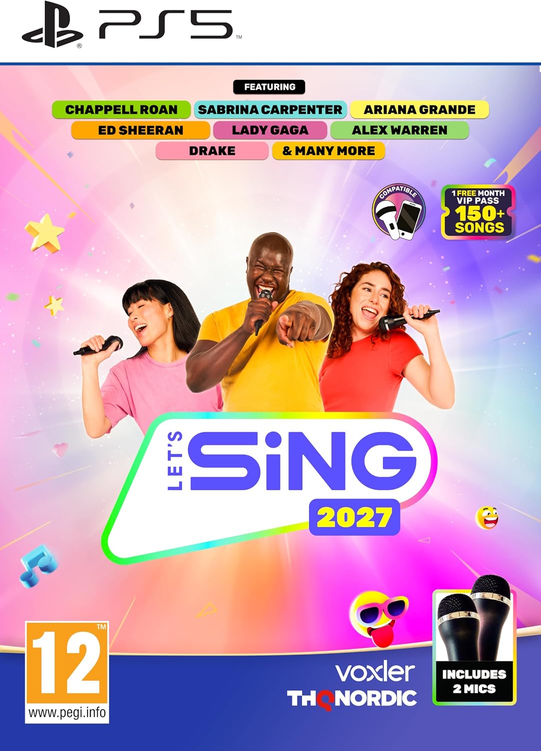 PS5 LETS SING 2027 + 2 MICROS