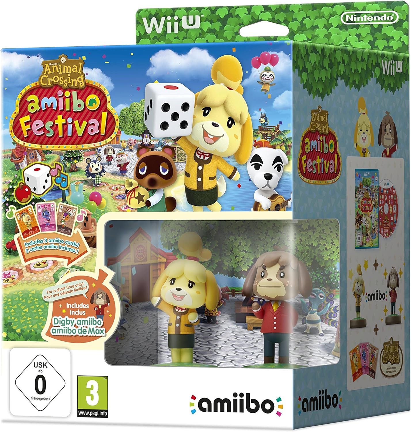 WIIU ANIMAL CROSSING AMIIBO FESTIVAL + 2 AMIIBO