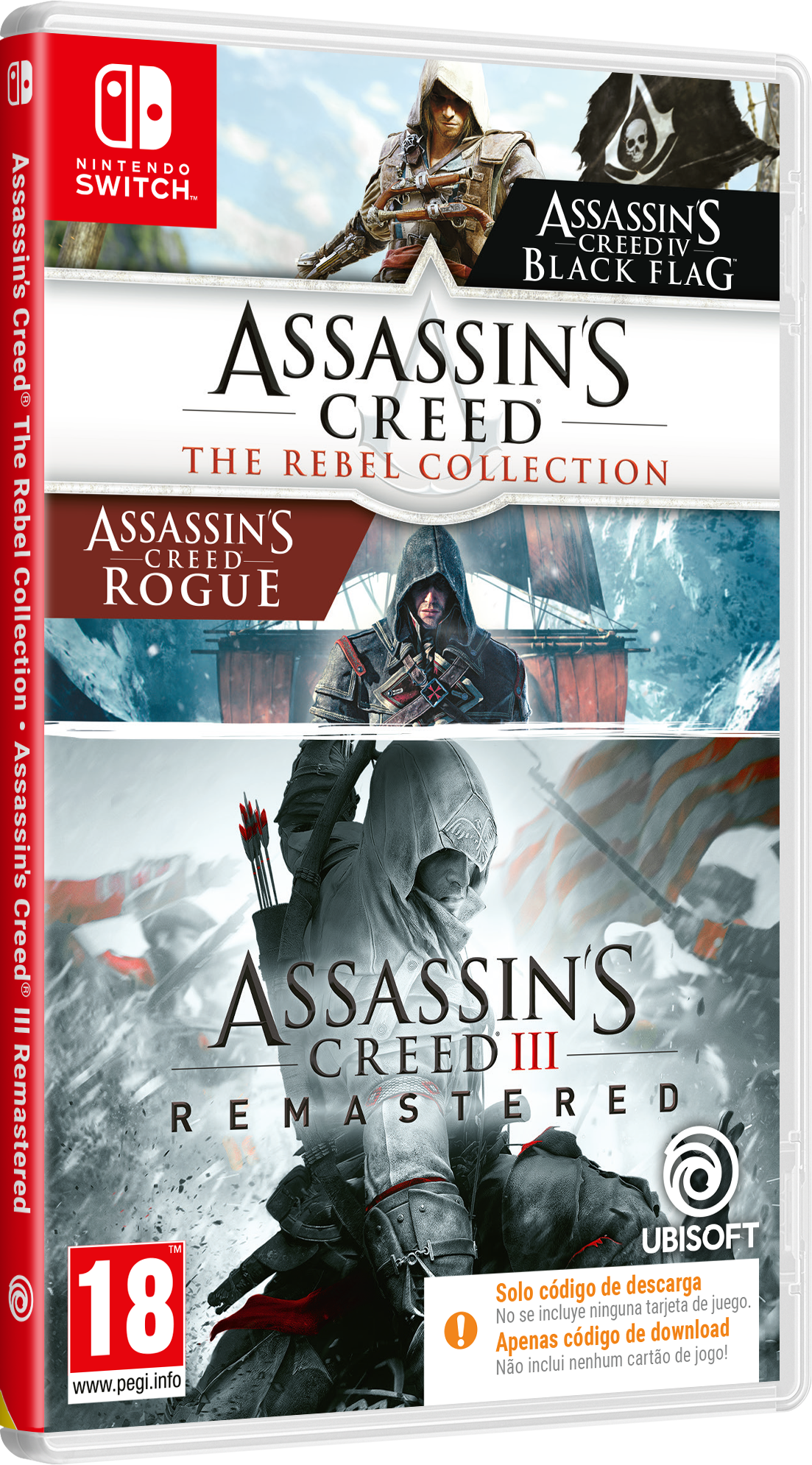SWITCH ASSASSINS CREED III +REBEL COLLECTION CIAB