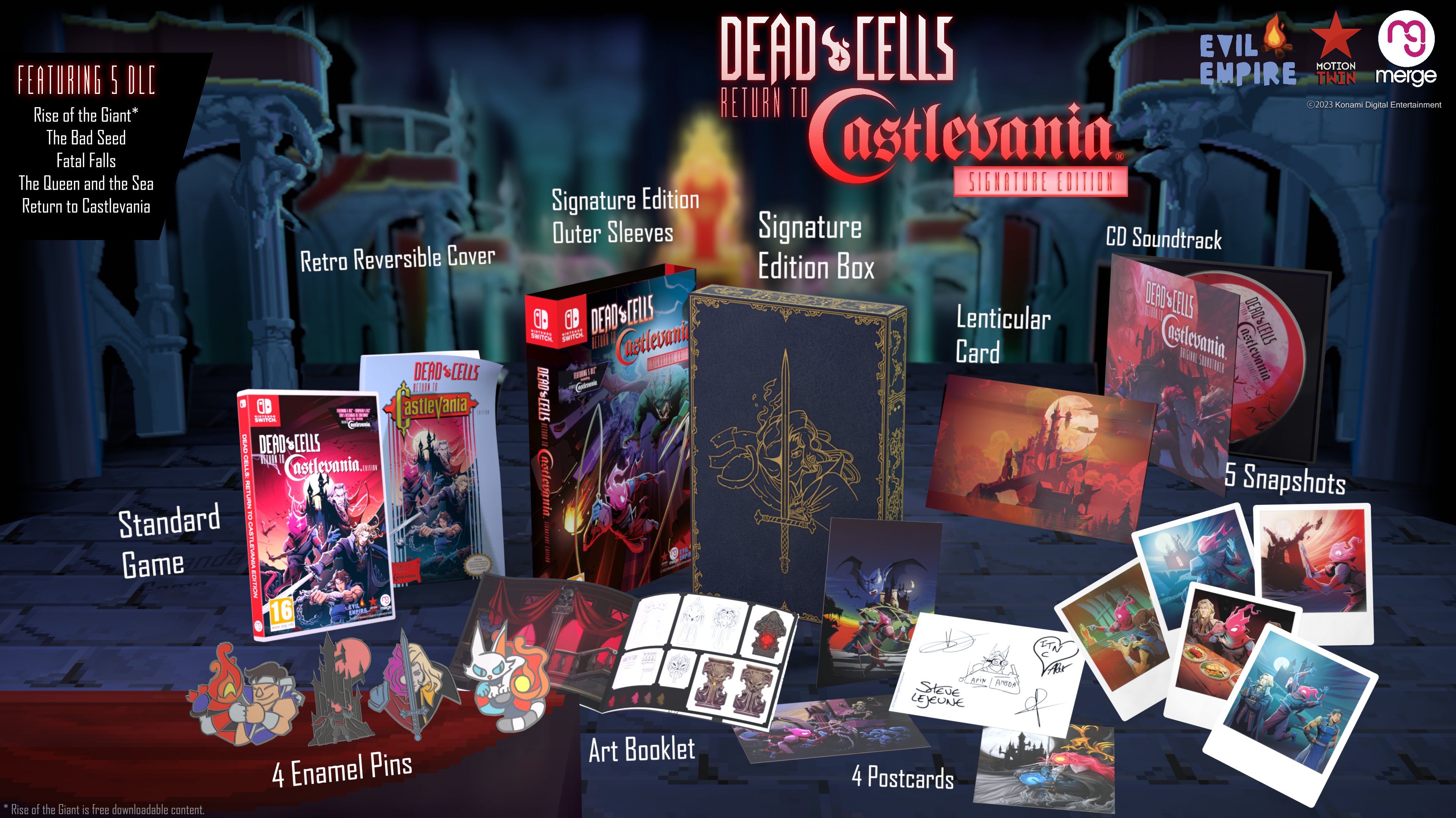 SWITCH DEAD CELLS: RETURN TO CASTLEVANIA SIGN. ED.