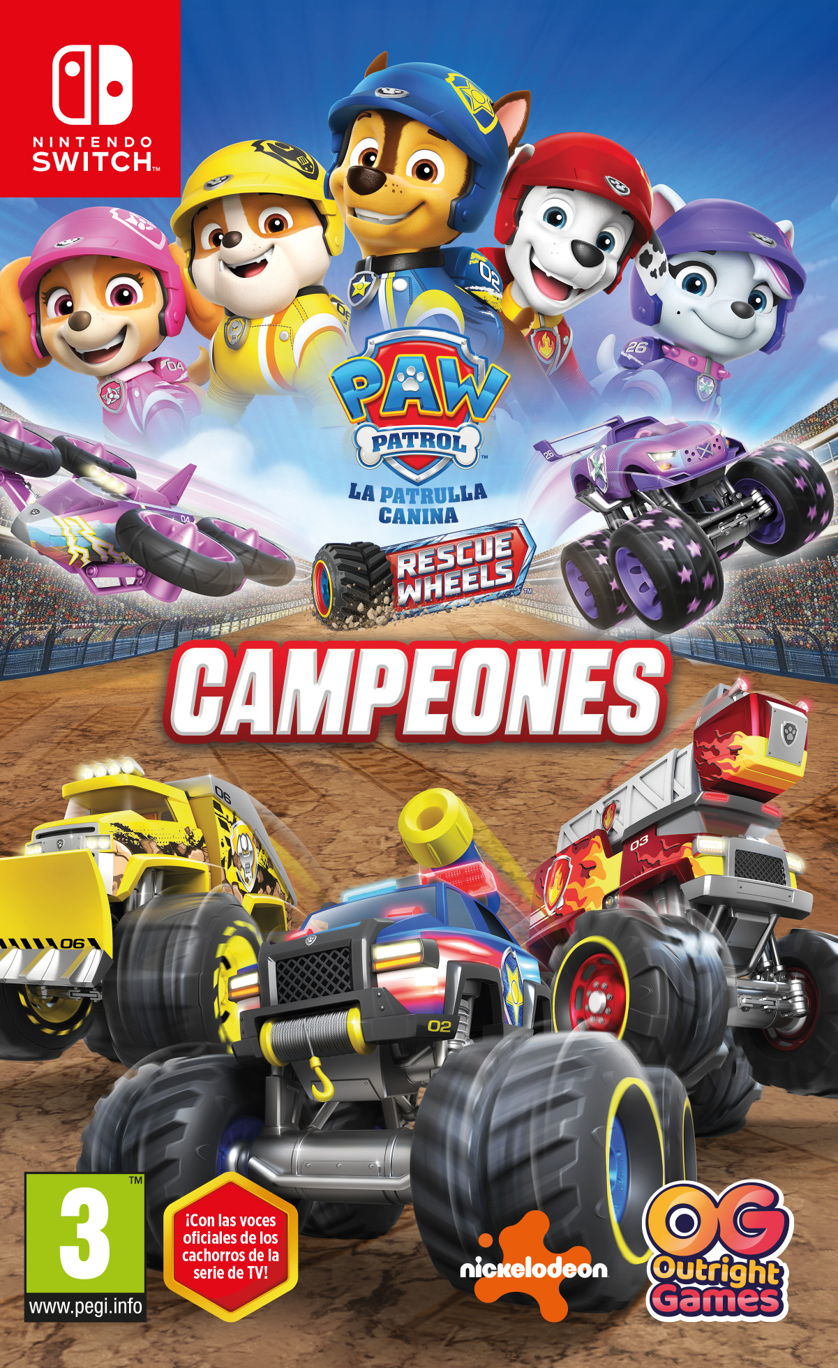 SWITCH PAW PATROL: RESCUE WHEELS CAMPEONES