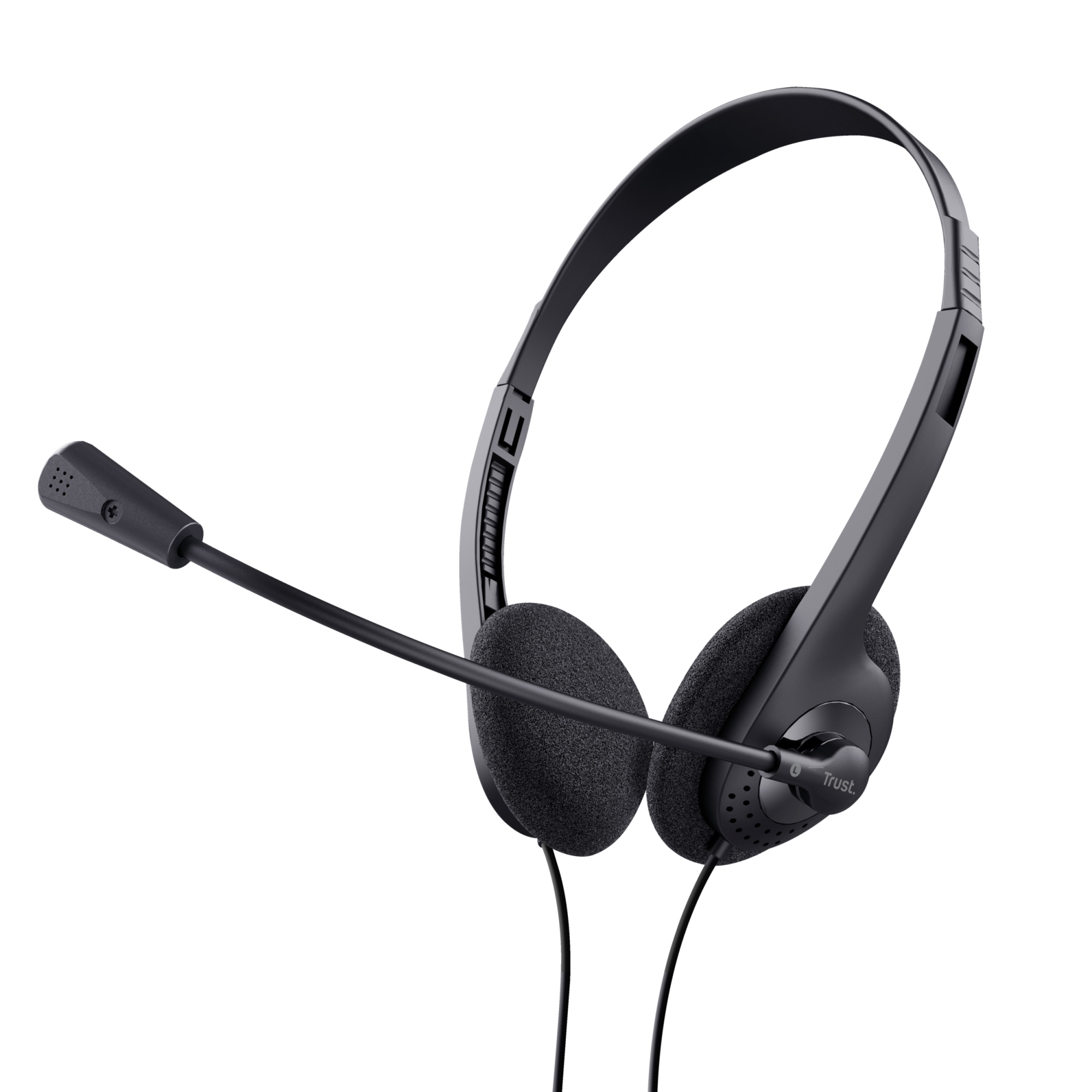 AURICULARES TRUST CHAT HEADSET 24659 CON MICROFONO JACK3.5 NEGROS