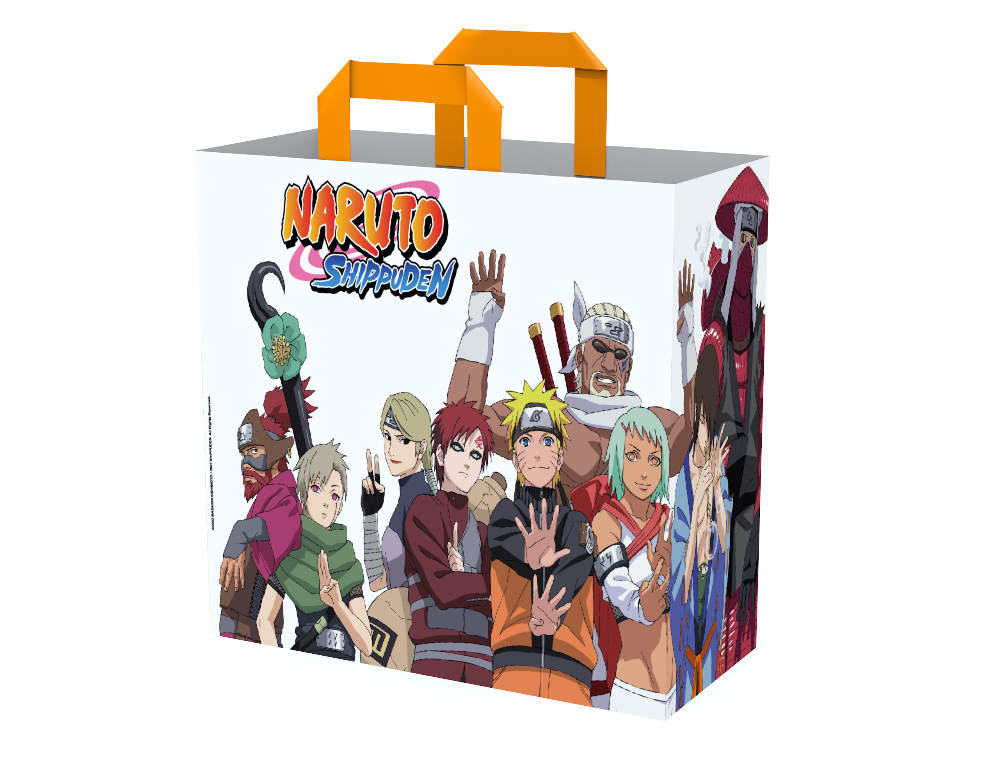 BOLSA NARUTO SHIPPUDEN 40x45x20 CM MATERIAL RECICLADO 