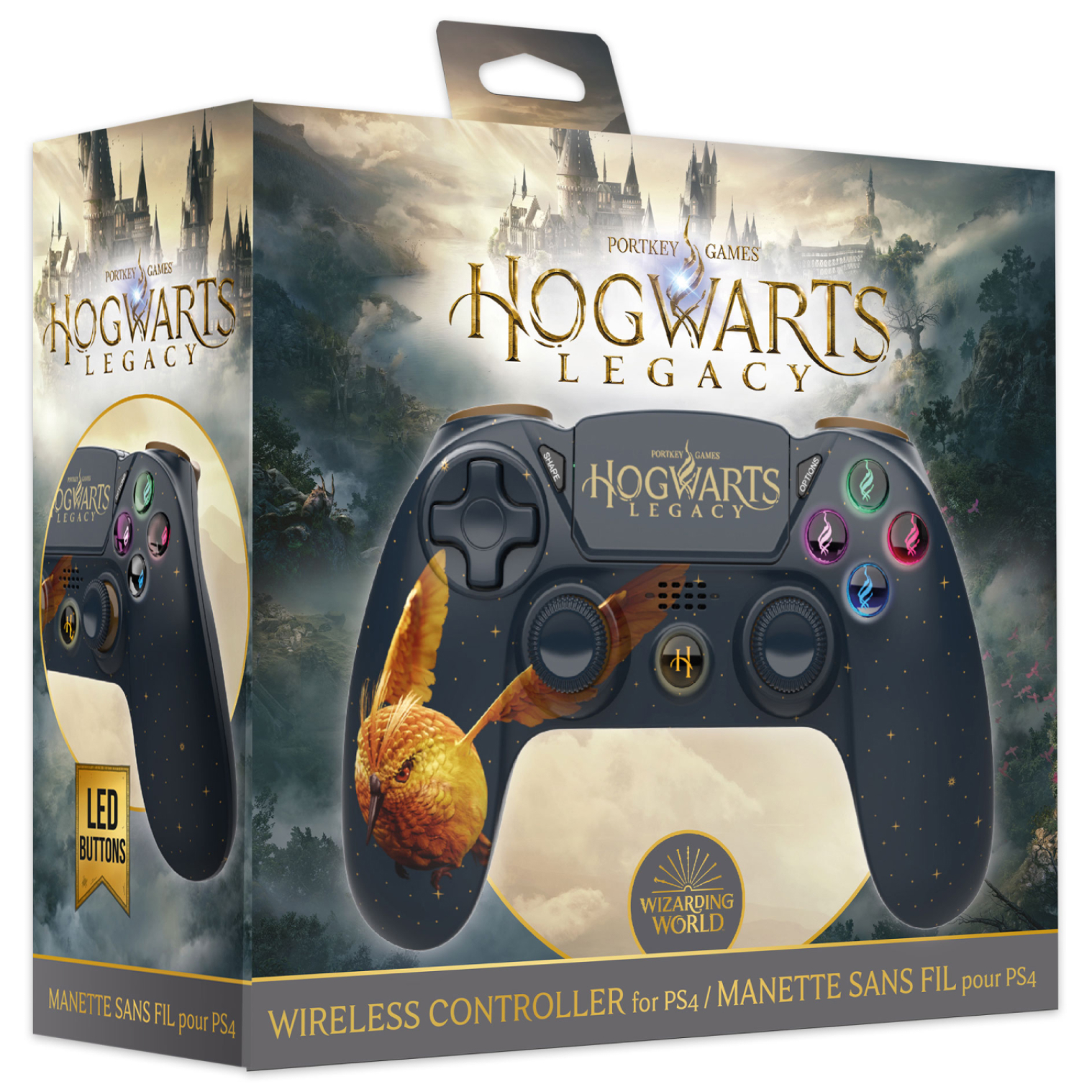 MANDO INALAMBRICO HOGWARTS LEGACY DORADO SWITCH