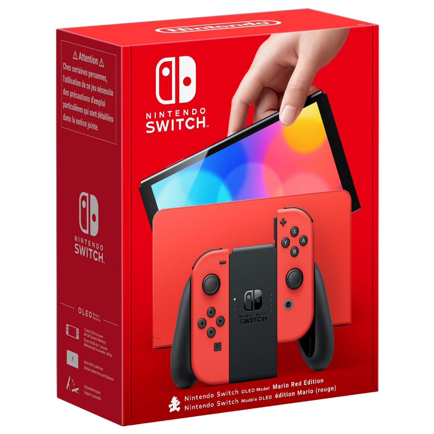 CONSOLA NINTENDO SWITCH OLED VERSION ROJA LIMITADA