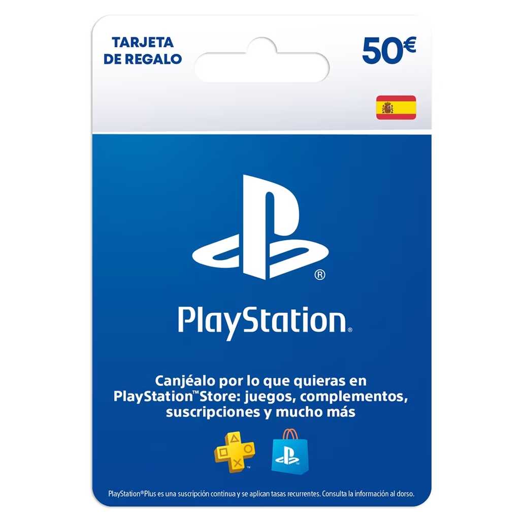TARJETA PREPAGO 50 ¤ PLAYSTATION NETWORK.