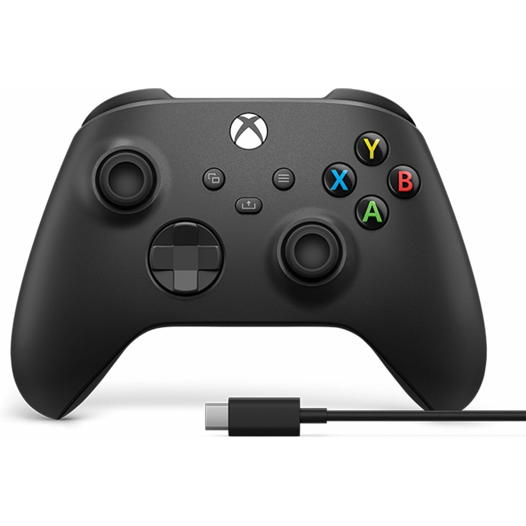 MANDO WIRELESS XBOX SERIES CARBON NEGRO + CABLE