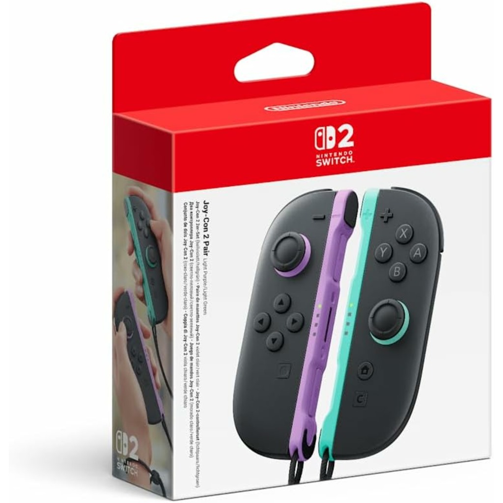 MANDOS JOYCON NINTENDO SWITCH 2 PURPURA/VERDE
