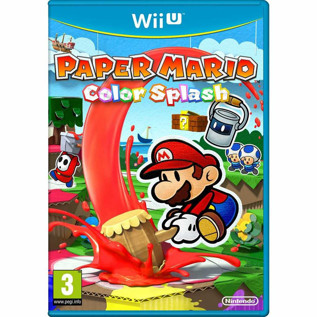 WIIU PAPER MARIO COLOR SPLASH