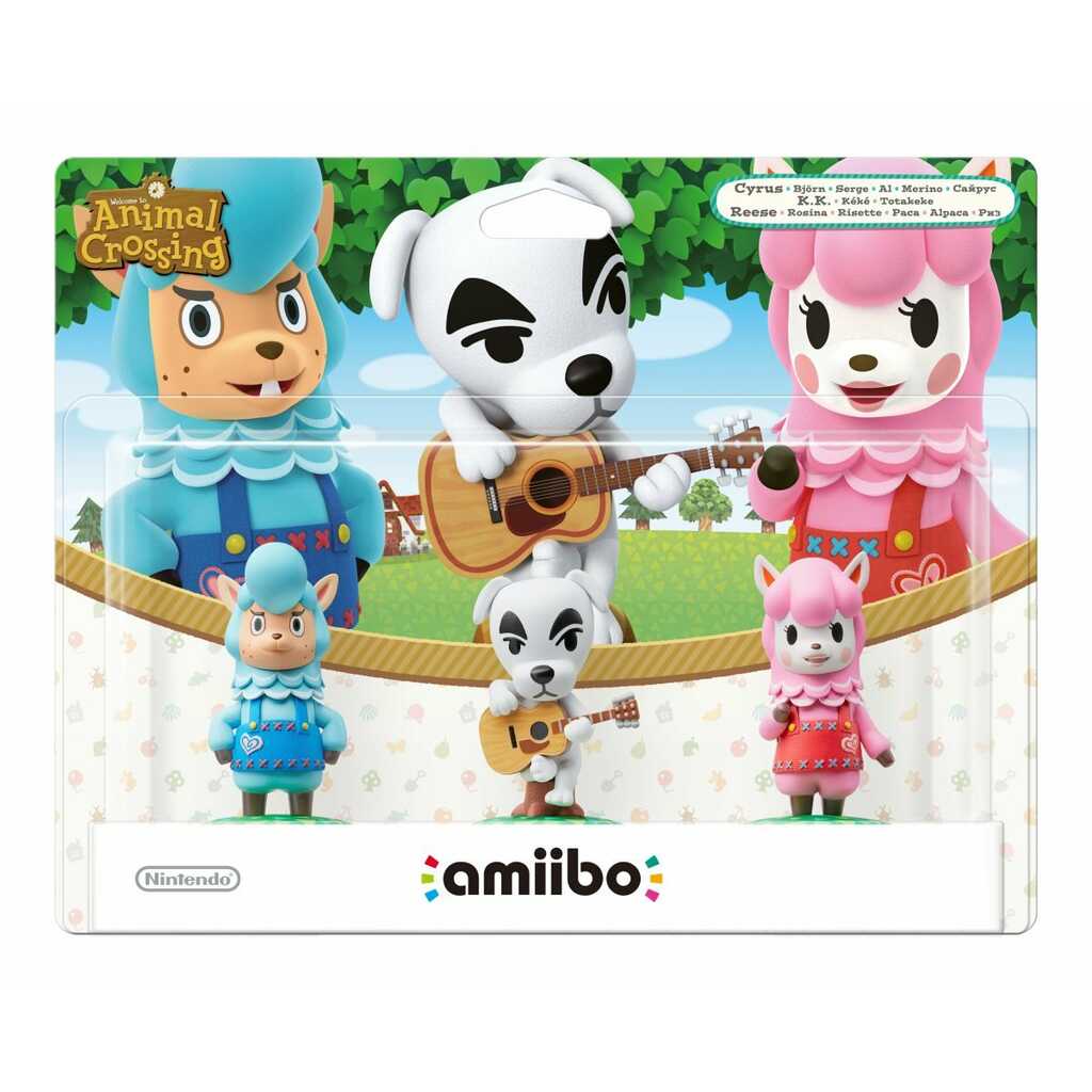 PACK 3 FIGURAS AMIIBO ANIMAL CROSSING