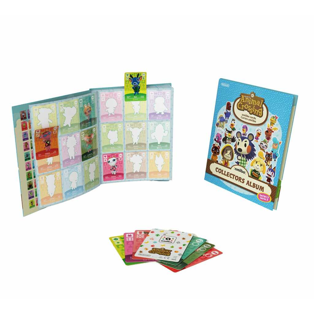 PACK 3 TARJETAS AMIIBO ANIMAL CROSSING + ALBUM 3