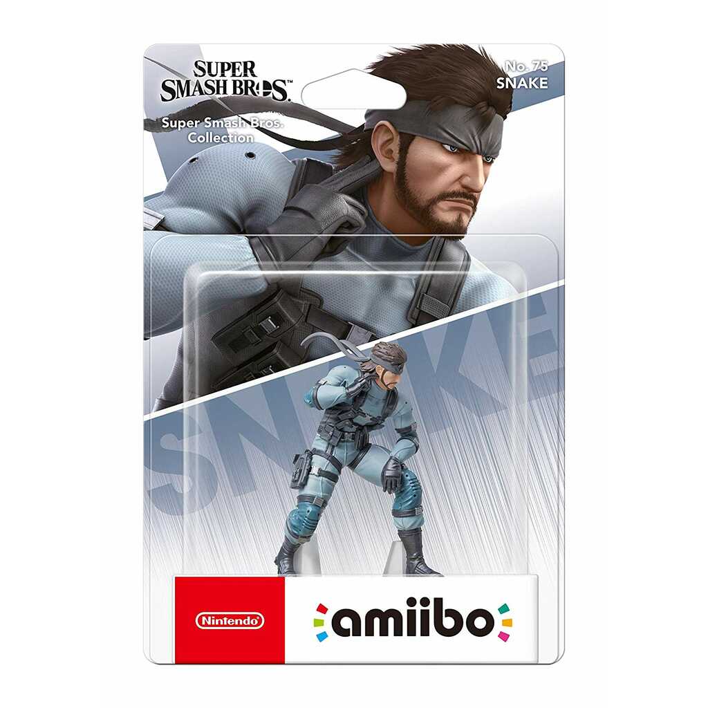 FIGURA AMIIBO SOLID SNAKE (SUPER SMASH BROS)