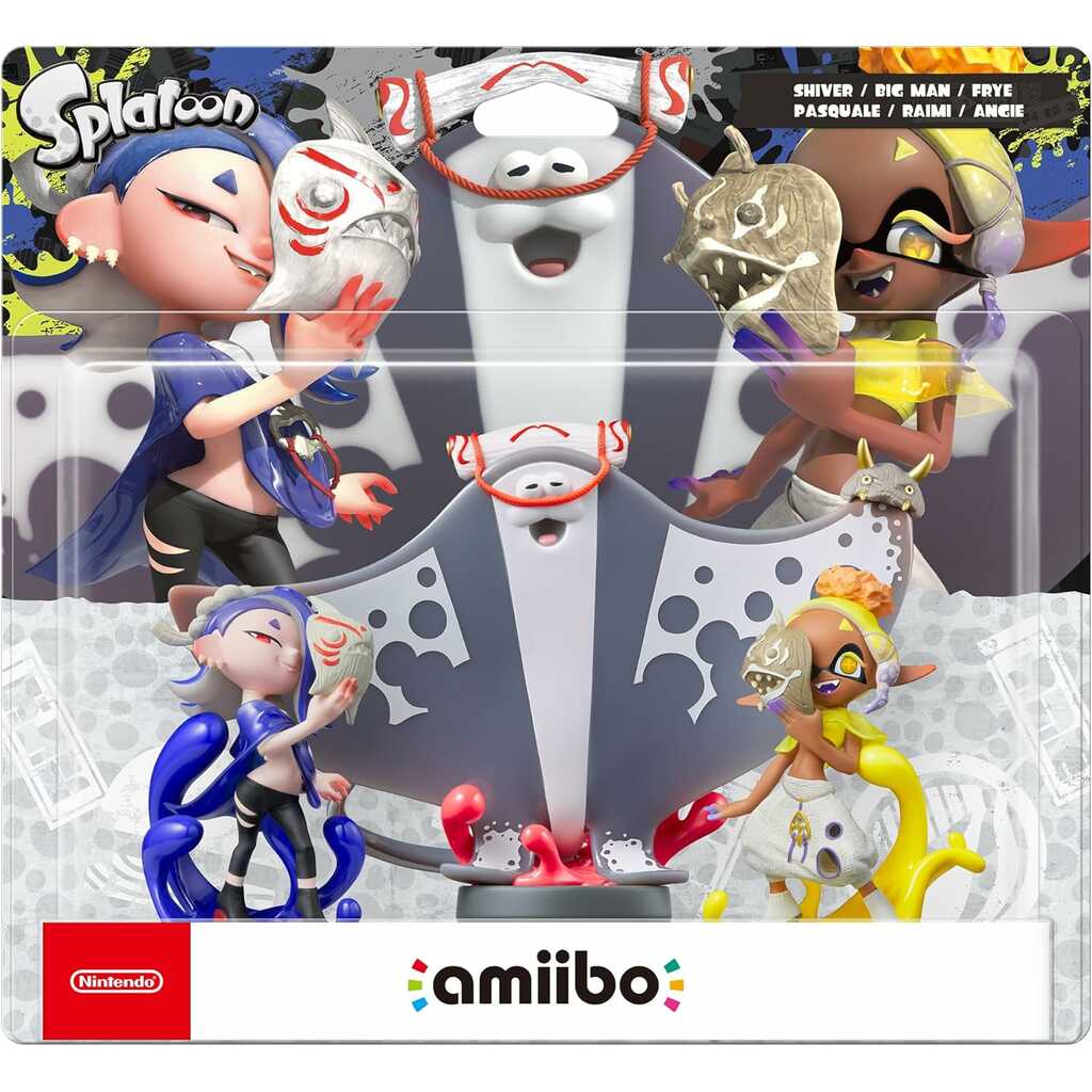 PACK 3 AMIIBO SHIVER-BRYE-BIG MAN (SPLATOON)