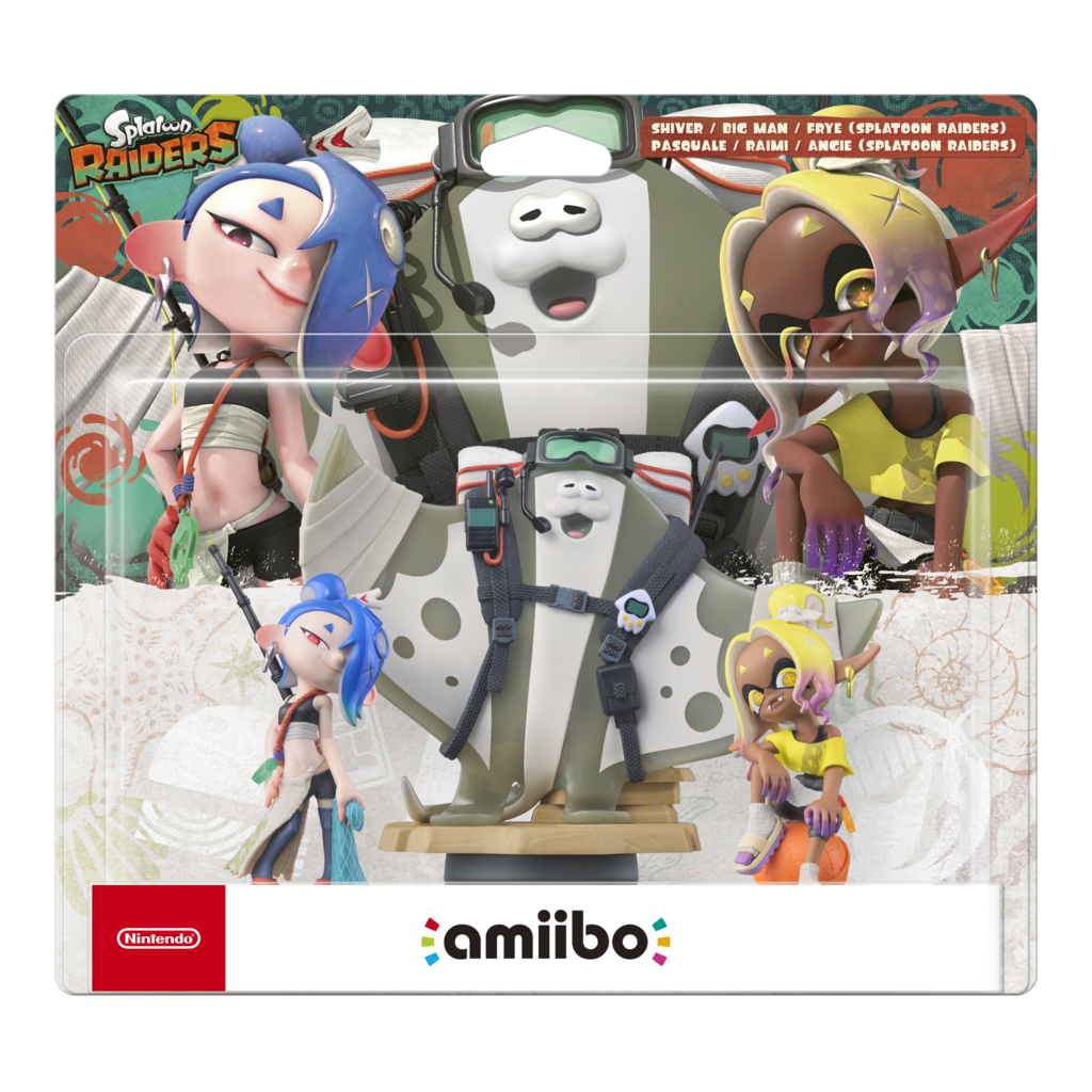 FIGURA AMIIBO SPLATOON RAIDERS BIGMAN/SHIVER/FRYE