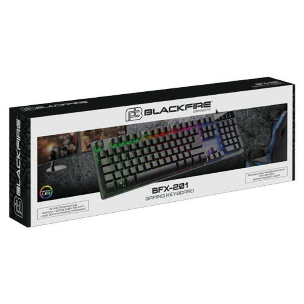 TECLADO GAMING STEEL BLACKFIRE BFX-201