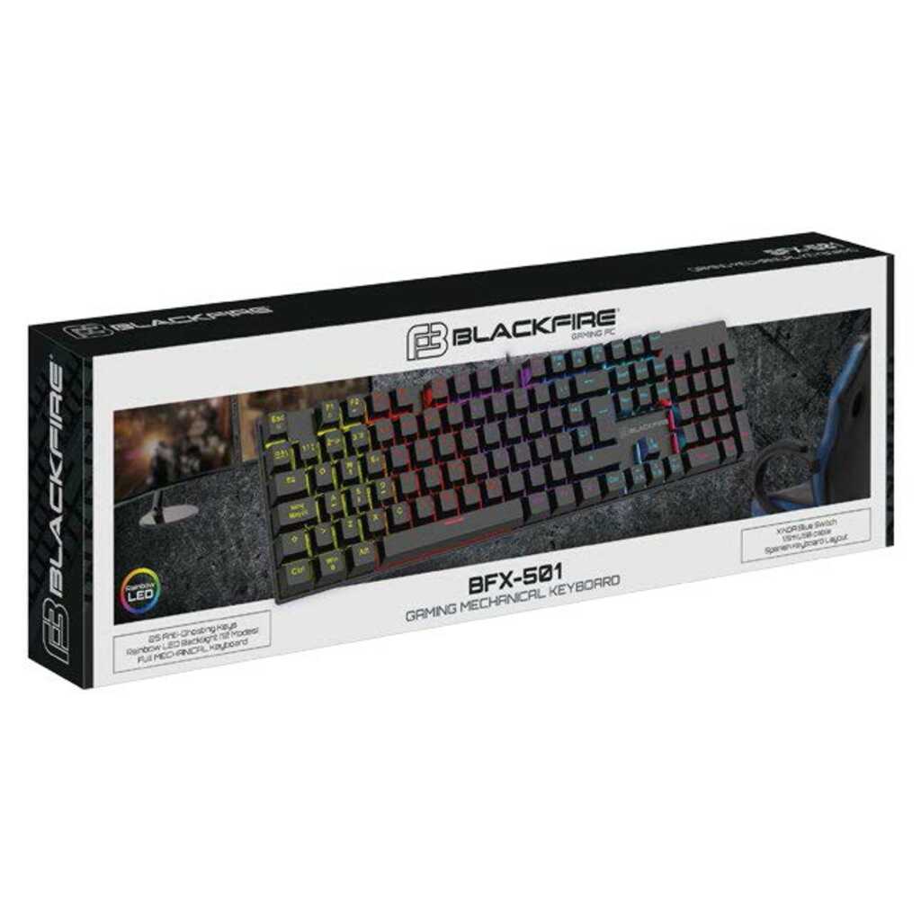 TECLADO MECANICO GAMING BLACKFIRE BFX-501