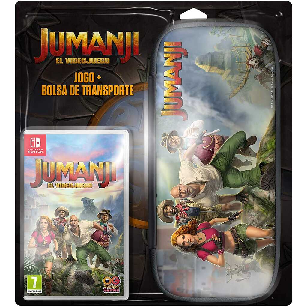 SWITCH JUMANJI EL VIDEOJUEGO GAME + CASE BUNDLE