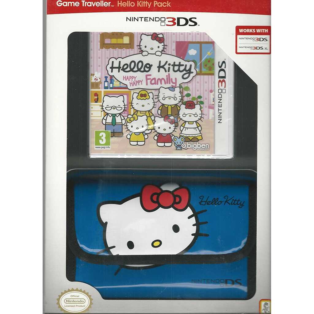 N3DS HELLO KITTY HAPPY HAPPY FAMILY + BOLSA KITTY