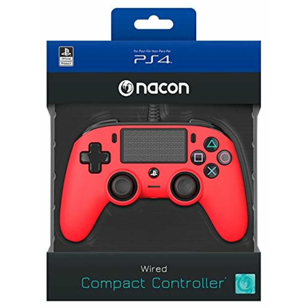 MANDO NACON CON CABLE ROJO PS4