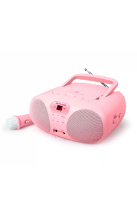 REPRODUCTOR PORTÁTIL DE CD CON RADIO MUSE MD-203 KP ROSA