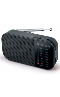 RADIO PORTÁTIL MUSE M-025 R NEGRO