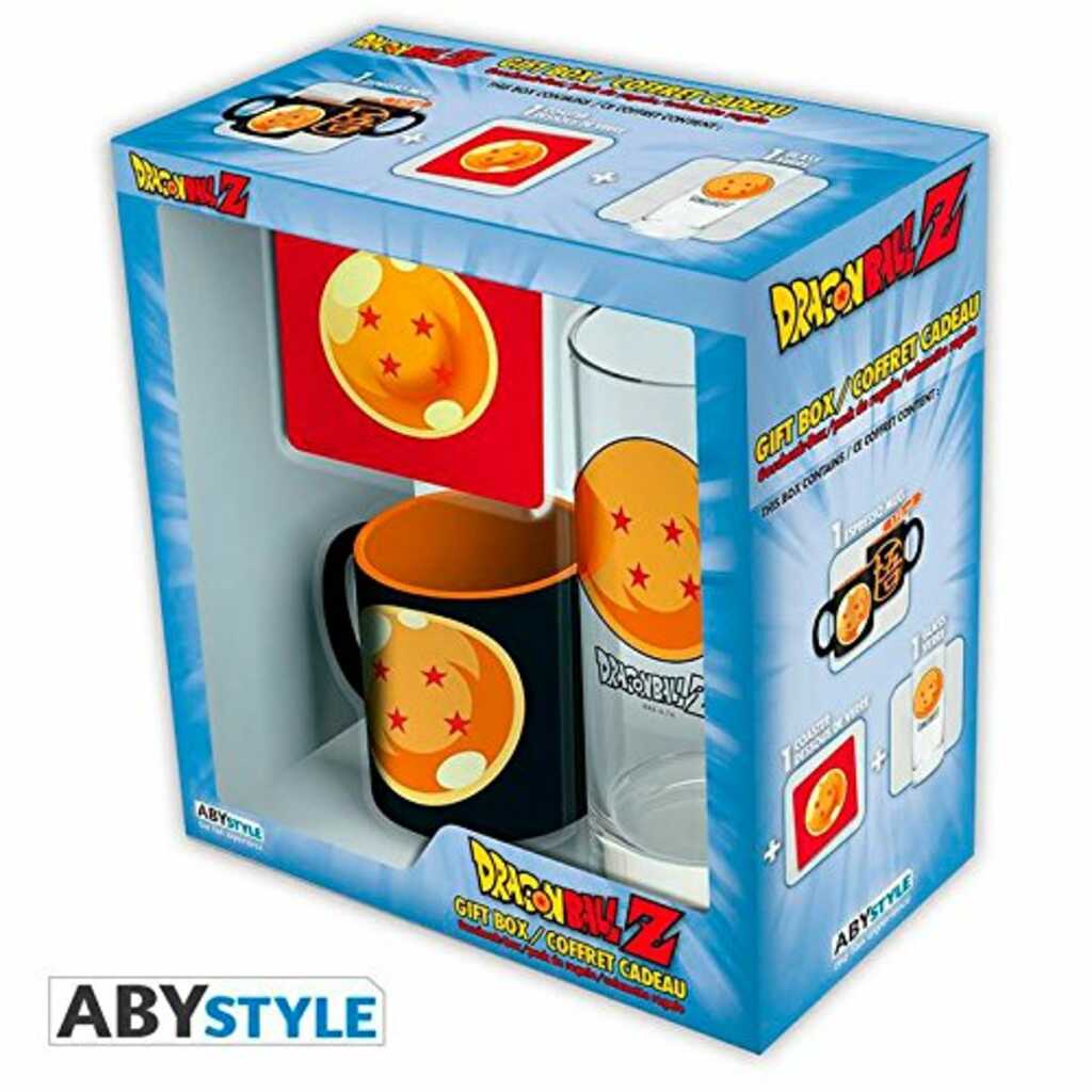 KIT VASO + MINI TAZA + POSAVASOS DRAGON BALL Z