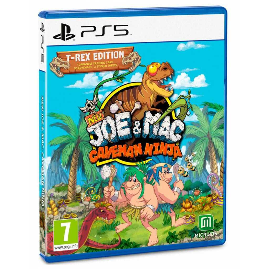 PS5 NEW JOE AND MAC CAVEMAN NINJA T-REX EDITION