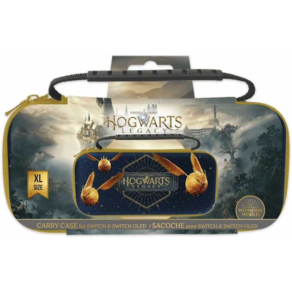 BOLSA CONSOLA NINTENDO SWITCH/OLED HOGWARTS DORADA