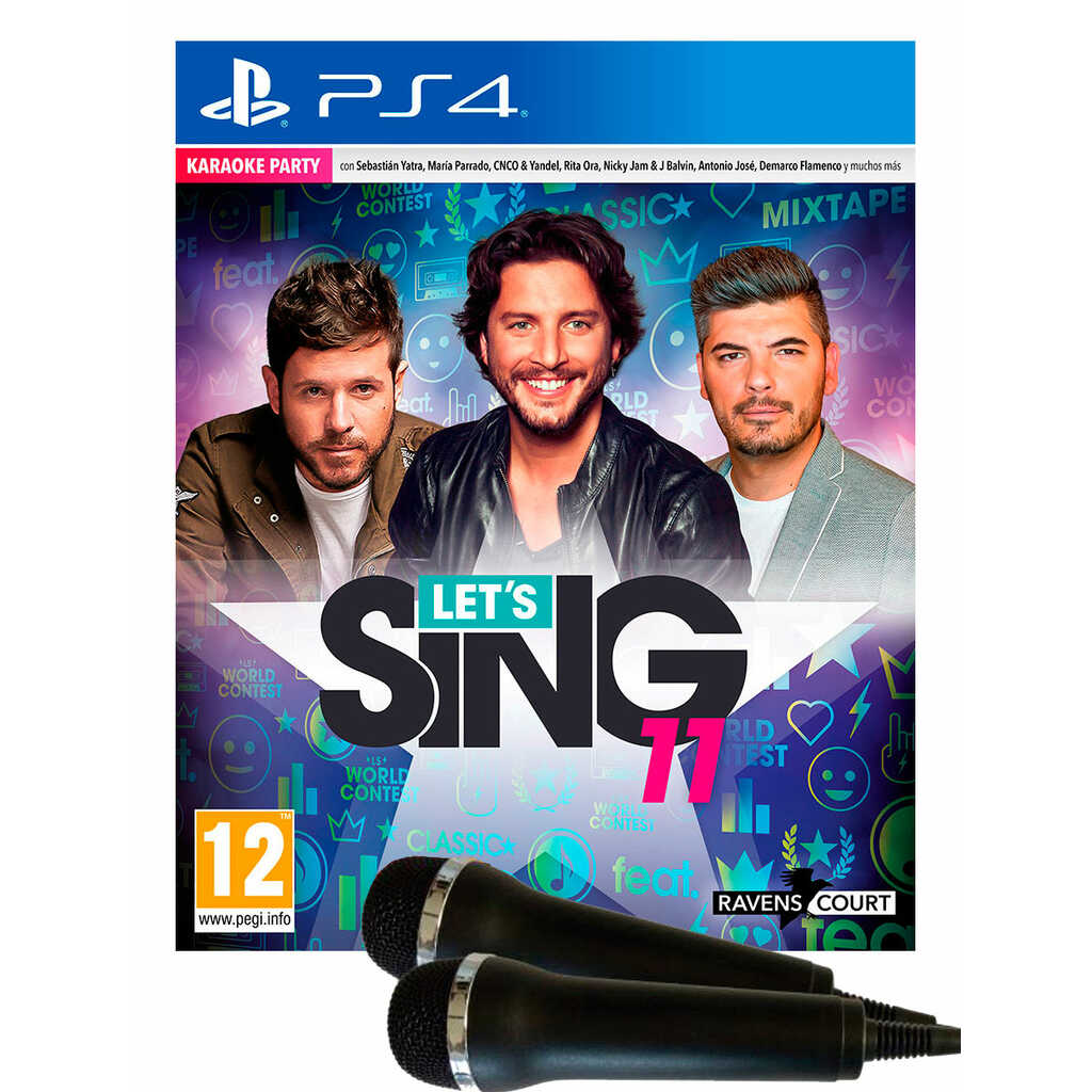PS4 LETS SING 11 VERSION ESPAÑOLA +2 MICROS