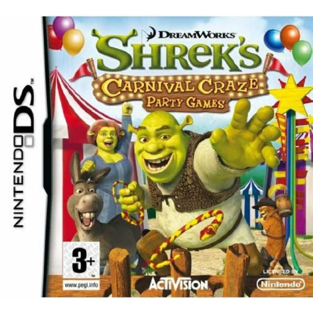 NDS SHREK CARNIVAL GAMES