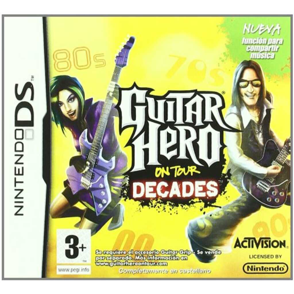 NDS GUITAR HERO ON TOUR DECADES