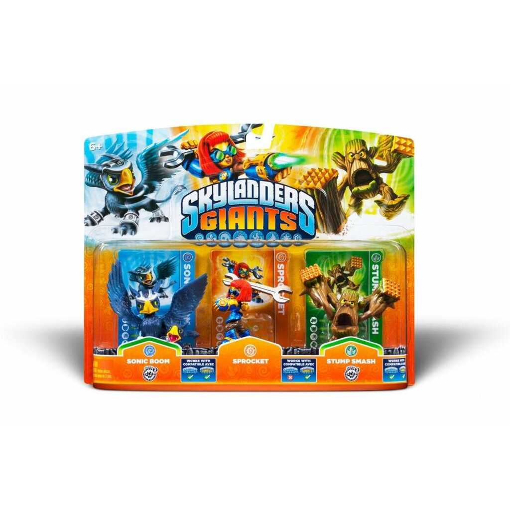 SKYLANDERS PACK 3 (SONIC BOOM+SPROCKET+STUMP SMASH