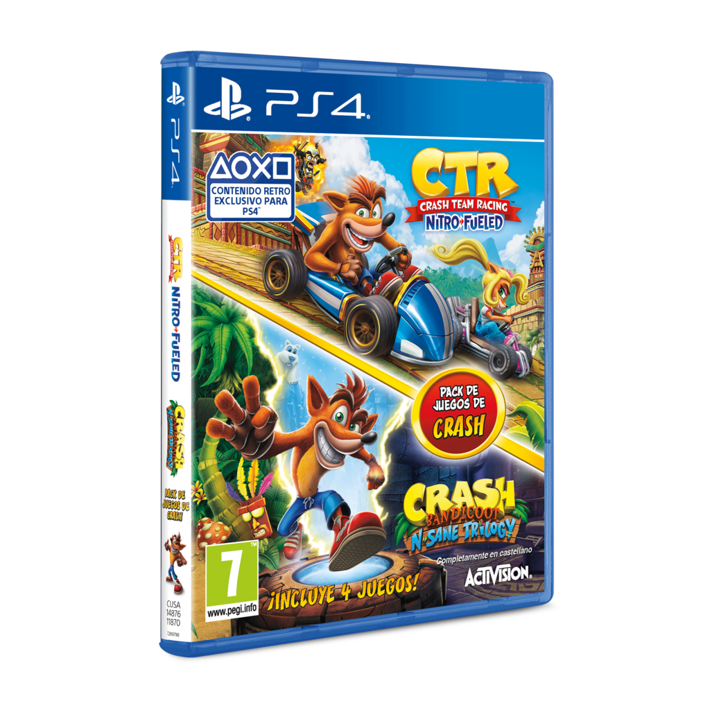 PS4 CRASH BANDICOOT NSANE TRILOGY +CTR NITROFUELED