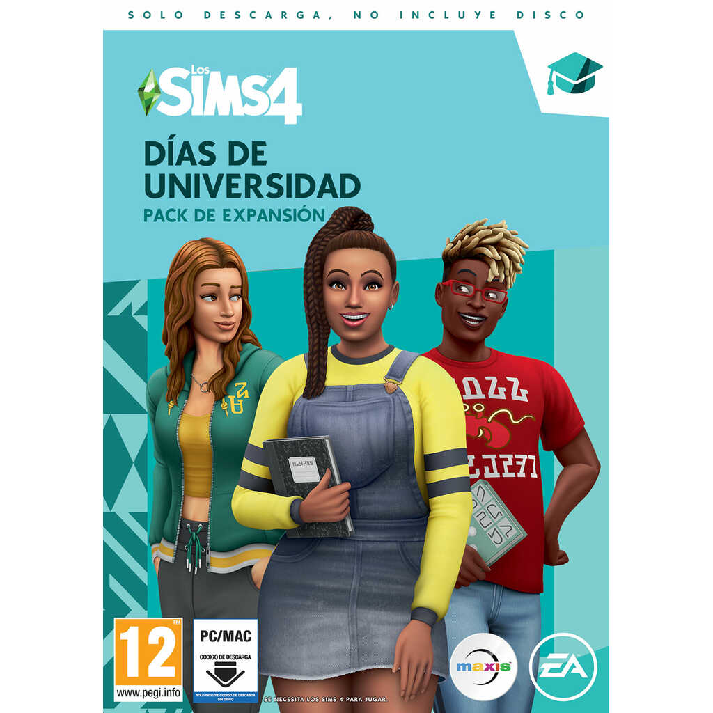 PC LOS SIMS 4 DIAS DE UNIVERSIDAD