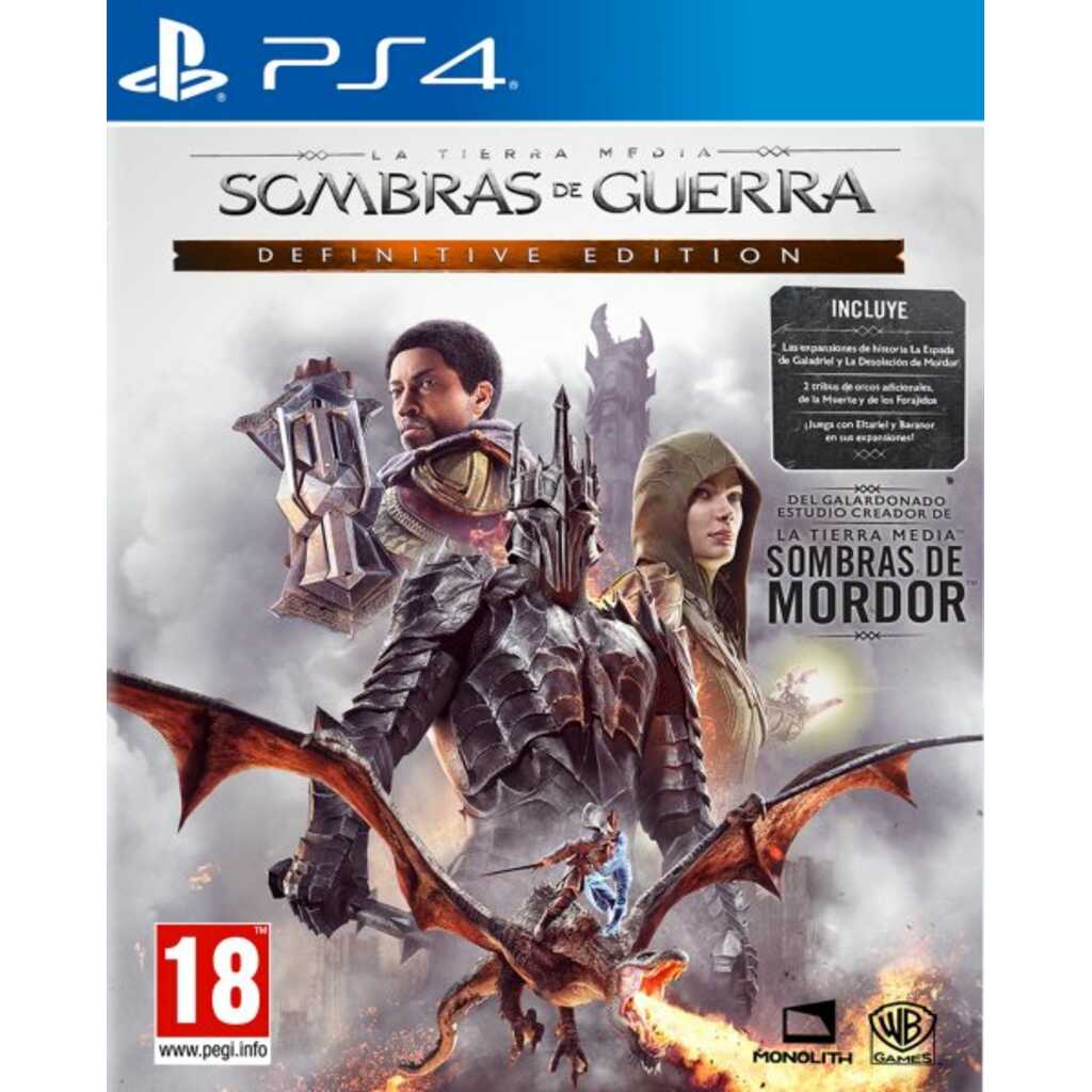 PS4 SOMBRAS DE GUERRA DEFINITIVE EDITION