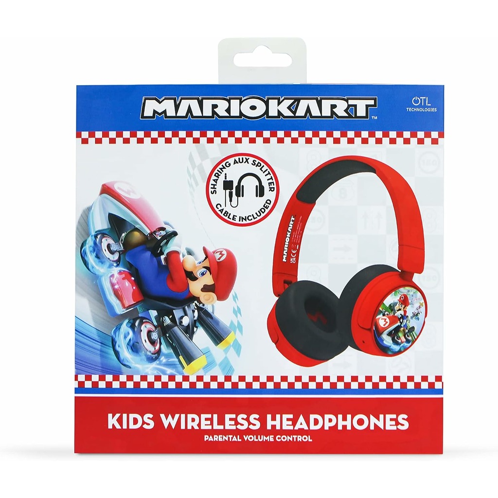 AURICULARES INALAMBRICOS MARIO KART PARA NIÑOS