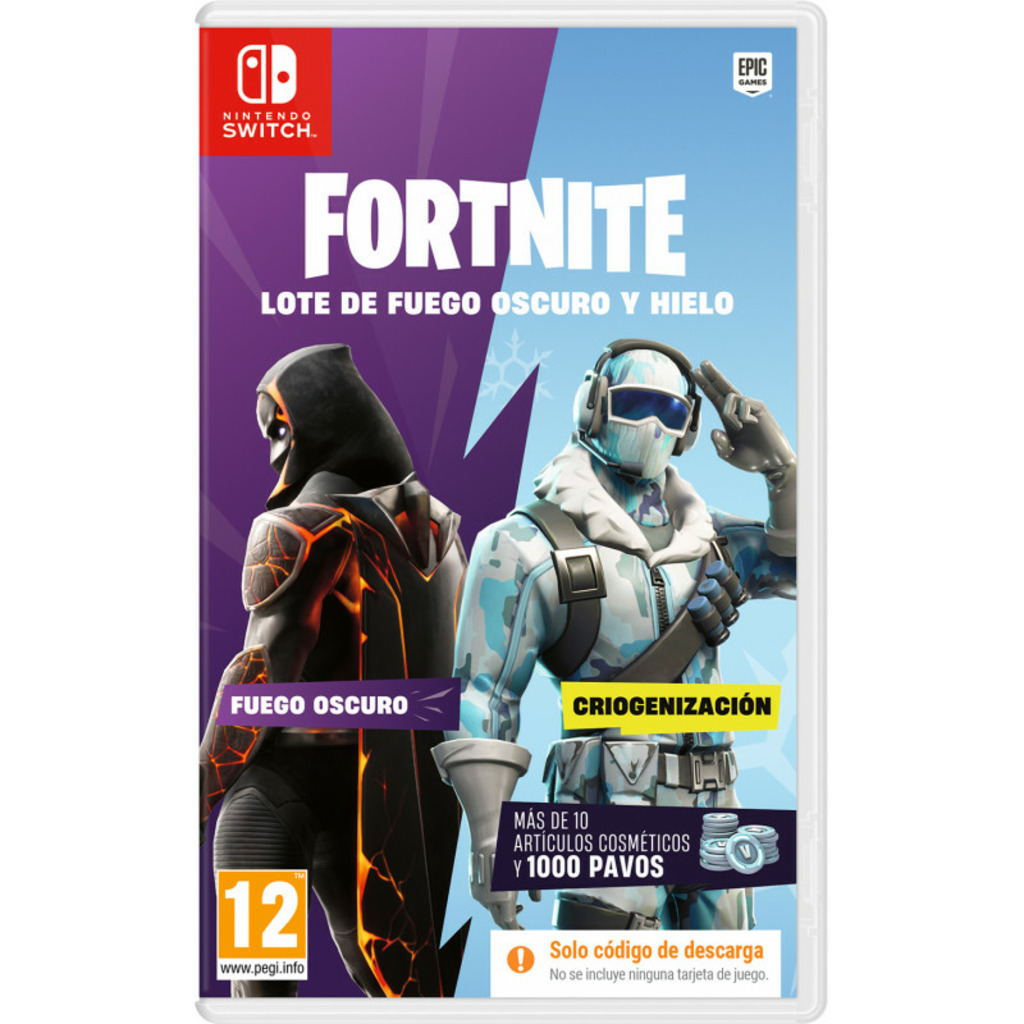 SWITCH FORTNITE LOTE DE FUEGO OSCURO Y HIELO