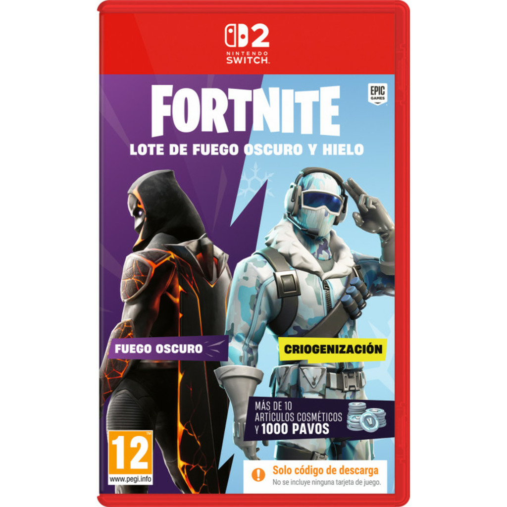 SWITCH2 FORTNITE LOTE DE FUEGO OSCURO Y HIELO