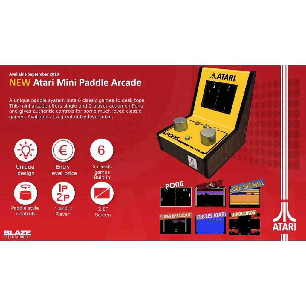 CONSOLA ATARI 5 GAME MINI PADDLE ARCADE