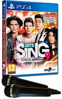 PS4 LETS SING 9 VERSION ESPAÑOLA + 2 MICROS