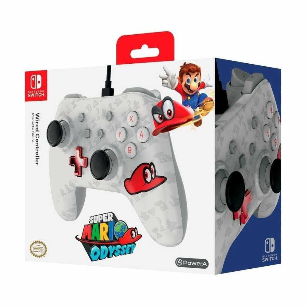 MANDO WIRED CONTROLLER SUPER MARIO ODYSSEY SWITCH