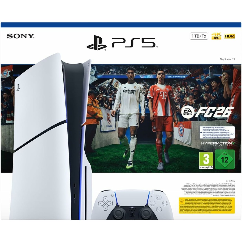 CONSOLA PS5 SLIM LECTOR + EA SPORTS FC 26
